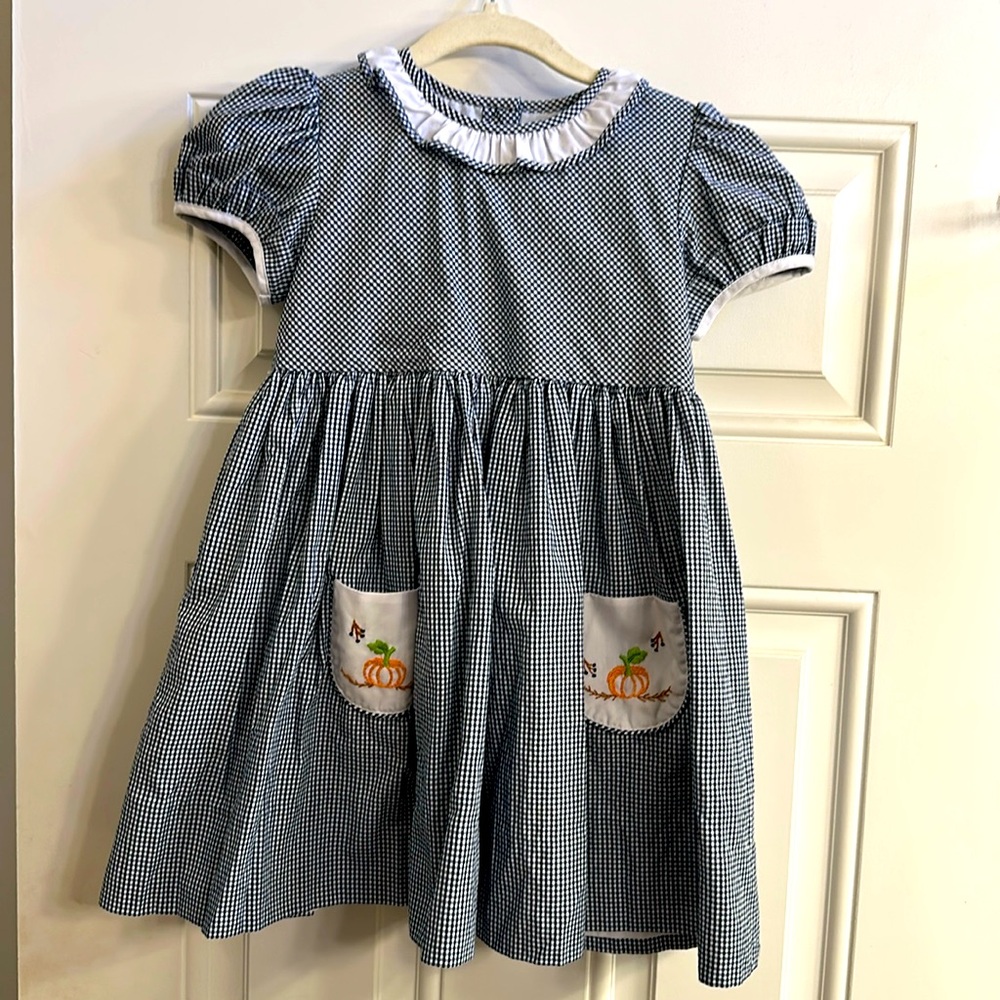 Proper Peony Gingham Pumkin Dress
